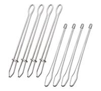 SYEYCW 8 Pcs Drawstring Threader Tweezers Set, Adjustable Elastic Loop Turner Clip, Flexible Bodkin Needle Puller Drawstring Aid Household, Crafting Rope Cord Pulling Thread Tool, for DIY Home Use