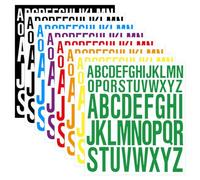 SYEYCW 8 Sheets Letter Stickers, 1 Inch and 2 Inch Self Adhesive Stick on Letters, Colorful Vinyl Large Alphabet Sticker, for Scrapbooking Craft Notebook Sign Poster Card Window Mailboxes, 8 Colors