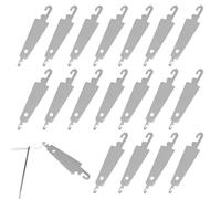 SYEYCW 80 Pcs Needle Threaders Hand Sewing, Stainless Steel Hook Needle Threader, Embroidery Cross Stitch Threading Tools, for Hand Sewing Large Eye Cross Stitch Embroidery Craft Knitting Quilting