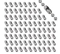 SYEYCW 80 Pcs Roller Blind Chain Connectors, 4.5mm Ball Chain Connector, Replacement Stainless Steel Vertical Roman Roller Connector Clips, for Curtain Roller, Roman and Vertical Blinds Chains