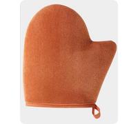 SYF-UN 1 Pack Large Velvet Soft Self Tanning Mitt Double Sided with Stain Protection Lining Streak-Free Fake Tan Finish Full Body and Face Application Machine Washable and Reusable