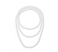 SYF-UN 150cm Long Pearl Necklace, Necklace 1920s Artificial Pearl Necklace Great Gatsby Drop Choker Beads Vintage Fashion Necklace for Brides Wedding Party Accessories