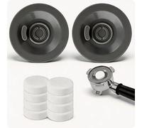 SYF-UN 2pcs Espresso Cleaning Discs & 8pcs Cleaning Tablets Compatible with Ninja Luxe Coffee Machine, Silicone 54mm/2.13in Espresso Backflush Disc Tablets