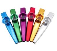 SYF-UN 6Pcs Metal Kazoo Musical Instruments, Multipack Kazoo Sets for Kids Gift Instrumental Accompaniment