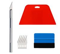 SYF-UN 8pcs Car Vinyl Wrap Squeegee Smoothing Tools, Wallpaper Kit Wrap Vinyl for Cars, Window Film Tint Trimming Application Kits Tool