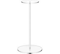 SYF-UN Acrylic Hat Stand,Wig Holder Rack,30cm Clear Hat Rack for Display with Pedestal and Round Base Round Acrylic Risers for Display Watch Jewelry