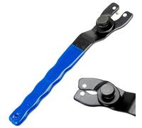 SYF-UN Angle Grinder Adjustable Spanner, Universal 10-52mm Pin Key Wrench Lock-Nut Grinder Wrench with Non-Slip Plastic Coated Grip (Blue Black)