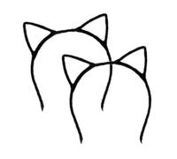 SYF-UN Black Cat Ears Headbands Alice Hair Band Headband Fancy Dress, Halloween Costume Accessories, Halloween Party Cat Ears, Halloween Cat Ears Headband, Halloween Fancy Dress