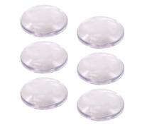 SYF-UN Door Stopper Silicone Wall Protectors Self Adhesive Door Handle Knob Bumper Guard Stopper Rubber Door Stops (1.57inch, Transparent,6pcs)