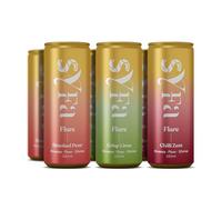 SYFA FLARE Mixed 24-pack, Caffeine Free, Natural Nootropic Drink, Mood Lifting, Social Confidence Booster, 250ml per bottle.