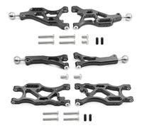 SYFDGDV RC Car Parts Compatible With Arrma For Limitless For Infraction 6S For Typhon 1/7 1/8 RC Car Upgrade Parts Metal Front And Rear Suspension Arm Kit(Black)
