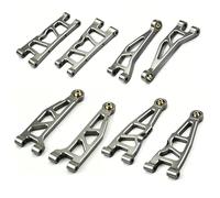 SYFDGDV RC Car Parts Compatible With ARRMA For Mini For Kraton 1/16 RC Car Upgrade Parts Accessories Metal Front Rear Upper Lower Arms Kit(Grey)