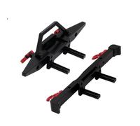 SYFDGDV RC Car Parts Compatible With MN-128 Remote Control Car Upgrade Parts Replacement Accessories Metal Front Rear Bumper With Trailer Buckle(Black)