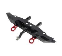 SYFDGDV RC Car Parts Compatible With Rock Crawler For TRX4 For Defender For Chassis 1/10 RC Car Parts Aluminum 1:10 Scale Rear Bumper With Trailer Hitch Tow Hook(Black)