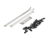 SYFDGDV RC Car Parts Compatible With SCX10 For Capra For LCG For Chassis Kit 1/10 RC Car Upgrade Parts Carbon Fiber Pattern Front Bumper Link Kit(Link Kit)