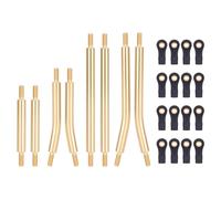SYFDGDV RC Car Parts Compatible With Traxxas For TRX4-M For Defender For Bronco 1/18 RC Car Parts 8Pcs Brass Links Set For Chassis Suspension High Clearance