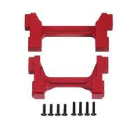 SYFDGDV RC Car Parts Compatible With TRX4M For Defender For Bronco 1/18 RC Crawler Cars Upgrade Parts For Chassis Aluminum Alloy Front Rear Bumper Mount(Red)