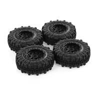 SYFDGDV RC Car Upgrade Parts Compatible With Axial For SCX24 90081 AXI00001 1/24 RC Crawler Car Upgrade Parts Accessories 4PCS 47X18mm Wheel Rims Tires Tyre Set