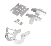 SYFDGDV RC Car Upgrade Parts Compatible With LOSI For LMT RC Car Upgrade Parts Stainless Steel Front Bumper And For Chassis Protection Board Axle Protector