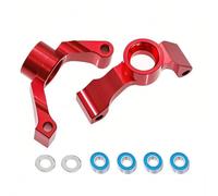 SYFDGDV RC Car Upgrade Parts Compatible With Tamiya For TT02 1/10 RC Car Upgrade Parts Accessories Metal 3 Degrees Rear Uprights Rear Hub Carrier 54733(Red)