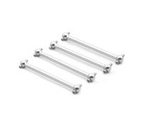 SYFDGDV RC Car Upgrade Parts Compatible With Wltoys A959B A949 A959 A969 A979 K929 For Himoto E18 Spino For HSP 4pcs Metal Drive Shaft Dogbone A959-07 1/18 RC Car Parts(White)