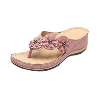 Syfinee 2021 New Ladies Platform Wedge Flip Flops,Women Summer Clip Toe Beach Sandals,Outdoor Casual Open Toe Slide Sandals