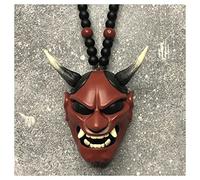Syfinee Hannya Japanese Oni Mask Pendant - Samurai Kabuto Helmet Car Rearview Mirror Pendant,Japanese Samurai Assassin Demon Oni Car Decoration Auto Ornament