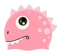 Syfinee Kids Silicone Swim Cap-3D Cartoon Dinosaur Design Silicone Swimming Hat Flexible Waterproof Sunproof Bathing Cap for Boys Girls