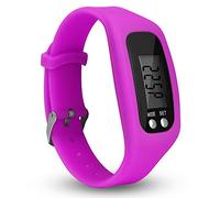 Syfinee Pedometer Watch with LCD Display Simple Pedometer Easy Operation Walking Fitness Tracker Wrist Band Digital Step Counter