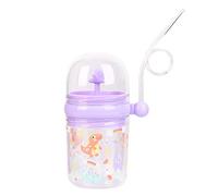 Syfinee Water Bottle Cute Whale Water Spray Cup Summer Plastic Children's Straw Water Cup Drops-Resistant Student Jug Cute Bottle For Kid