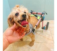 SYFNLPH 2 Wheels Dog Leg Mobility Braces, Dog Wheelchair Cat Animal Disabled Hind Legs Exercise Support Recover Lifting Wheelchair, Dog Stroller Accessories(S)