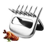 Syfunlv 2pcs Stainless Steel Meat Claws, Pork Shredder, Bear Claws Meat Shredder, for Shredding Handling & Carving Food from Grill Smoker Or Crock Pot, Essential for BBQ Pros, 11.5 * 11 * 1.8cm