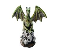 Syfunlv Dragon Ornament,Gothic Decor Dragon Toy Statue,Draconic Ornament Hand Finished,10,5cm,Collectable Dragon Giftware,Cast in the Finest Resin,for Home Office Desk Decoration (Style 1)