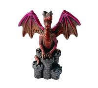 Syfunlv Dragon Ornament,Gothic Decor Dragon Toy Statue,Draconic Ornament Hand Finished,10,5cm,Collectable Dragon Giftware,Cast in the Finest Resin,for Home Office Desk Decoration (Style 2)