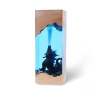 Syfunlv Epoxy Resin Godzilla Night Light, Godzilla Cube Decoration, USB Sleep Lights, Monster Bedside Lamp, Adjustable Lighting, 7.5 cm, for Room, Indoor, Home, Bedroom (Style 2)