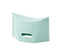 SYFUNLV Folding Stool,Foldable Plane Feet,Portable Airplane Footrests,Folding Stool with Carrying Basket,30,5x31x19cm,Rest to Relax Your Feet Travel Accessories,for Long Flight Essentials (Green)