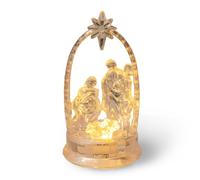 Syfunlv LED Jesus Night Light,Christmas Nativity Scene Decoration,Optical Religious Gift Lamp,Acrylic Jesus Christ Statues Tabletop Ornament,for Family Friends and Christian (Style 1)