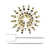 SYFUNLV Magical Metal Windmill,3D Metal Wind Sculptures Spinners,Stainless Steel Wind Spinners,Easy to Install Wind Powered Kinetic Sculpture,for Yard Patio Garden Lawn Decoration Outdoor (Style 2)