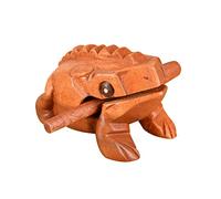 Syfunlv Musical Instrument Sound Block,Croaking Wooden Frog,Musical instruments of Africa,Mini Croaking Frog,Guiro Wooden Fair Trade Percussion Instrument,Fun for all Ages