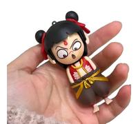 Syfunlv Nezha 2 Face-Changing Model Press Toy,Face Changing Dolls With 4 Four Different Faces,Ne Zha Decorative Ornament,Interactive 4-Expression Transform Art Desk Decor,Christmas Halloween