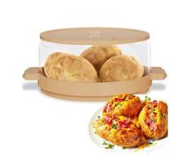 Syfunlv potato cooker microwave,Microwave gadgets,Enjoy a Perfectly Baked Microwave,BPA-free, 22 * 22 * 10cm,plastic steamer microwave,Easy to Clean,also as a vegetable fruit filter basket.