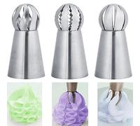 Syfunlv Stainless Steel Russian Nozzle Set, Icing Decoration Kit, Piping Cream Nozzles Decorate, Russian Piping Nozzles, Cake Decoration Kit, for Baking, Cupcakes, Cookies, Sugarcraft