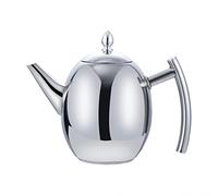 Syfunlv Stainless Steel Teapot,Premium Tea Pot,Stainless Steel Kettle 1L with Filter,Teapot with Flip Lid Water Jug Perfect Pour Spout,for Home Restaurant Hotel (Silver)
