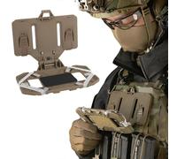 Syfunlv Tactical Vest Phone Holder,Universal Molle Vest Plate,Quick ReleaseFoldable Navigation Board,Phone Chest Mount Phone Holde,for Outdoor Paintball Airsoft Hunting Game