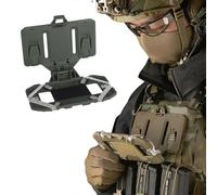 Syfunlv Tactical Vest Phone Holder,Universal Molle Vest Plate,Quick ReleaseFoldable Navigation Board,Phone Chest Mount Phone Holde,for Outdoor Paintball Airsoft Hunting Game