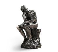 Syfunlv Thinking Man Character Sculpture,Sandstone Resin Thinker Statue Ornaments,Modern Aesthetic Figurine Decoration,for Home Living Room Bedroom Office Shelf Table Desk Bookshelf Decor(Style 3)