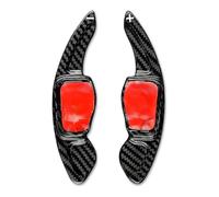 SYGDSGO Compatible with VW for Sharan 7N1 7N2 2010 2011 2012 2013 2014 2015 2016 2017 2018 2019 Carbon Fiber Steering Wheel Shift Paddle Extension(Red Carbon) Accessories