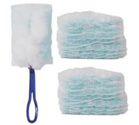 Syglawnd 30Pcs Duster Refills, Electrostatic Disposable Dusters for Cleaning with 1 Handle, Thick & Fluffy for Cleaning Electronics, Furniture, Blinds, Ceiling Fans, Duster Refills