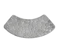 Syglawnd Curved Bath Mat Non Slip Absorbent Corner Shower Mat, Gray Bottom Bathroom Rug For Shower Stall Entrance, Absorbent Bath