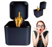 Syglawnd Middle Finger, Middle Finger in a Box, 2x2 Inch Pop-Up Surprise, Spoof Funny, Plastic Prank, Of Fingers for Daily Use